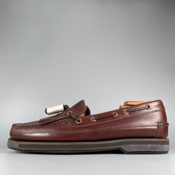 G.H. Bass Henry Men\'s Size 11M Brown Leather Casual Slip On Tassel Kiltie Loafer main image 6